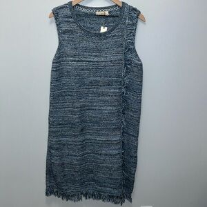 NWT Anthropologie Holding‎ Horses Fringe Sleeveless Dress- Size Large